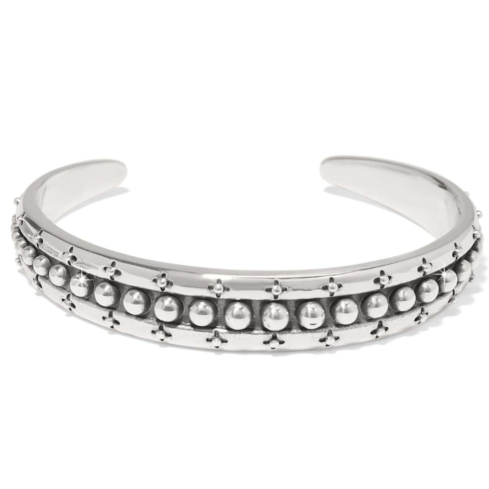 Brighton Mosaic Mojav Cuff (Silver Ball Pattern Cuff/ Bangle)